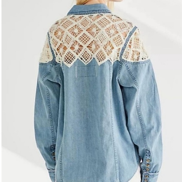 We the free Denim Fields Button Down - Picture 2 of 7